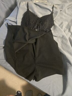 Justify Black Romper Dress M